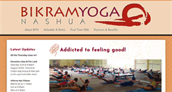 Desktop Screenshot of bikramyoganashua.com